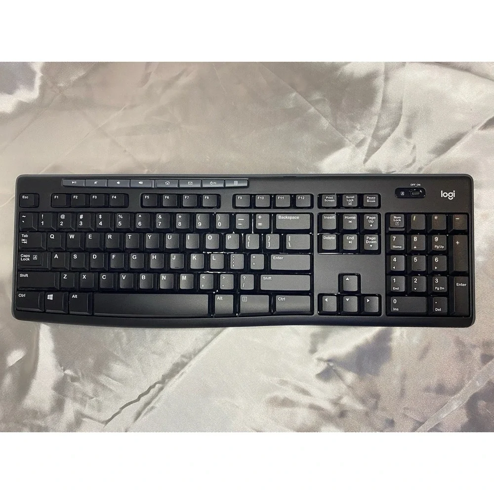 Logitech K270 Wireless Keyboard Untested FOR PARTS- No USB Receiver